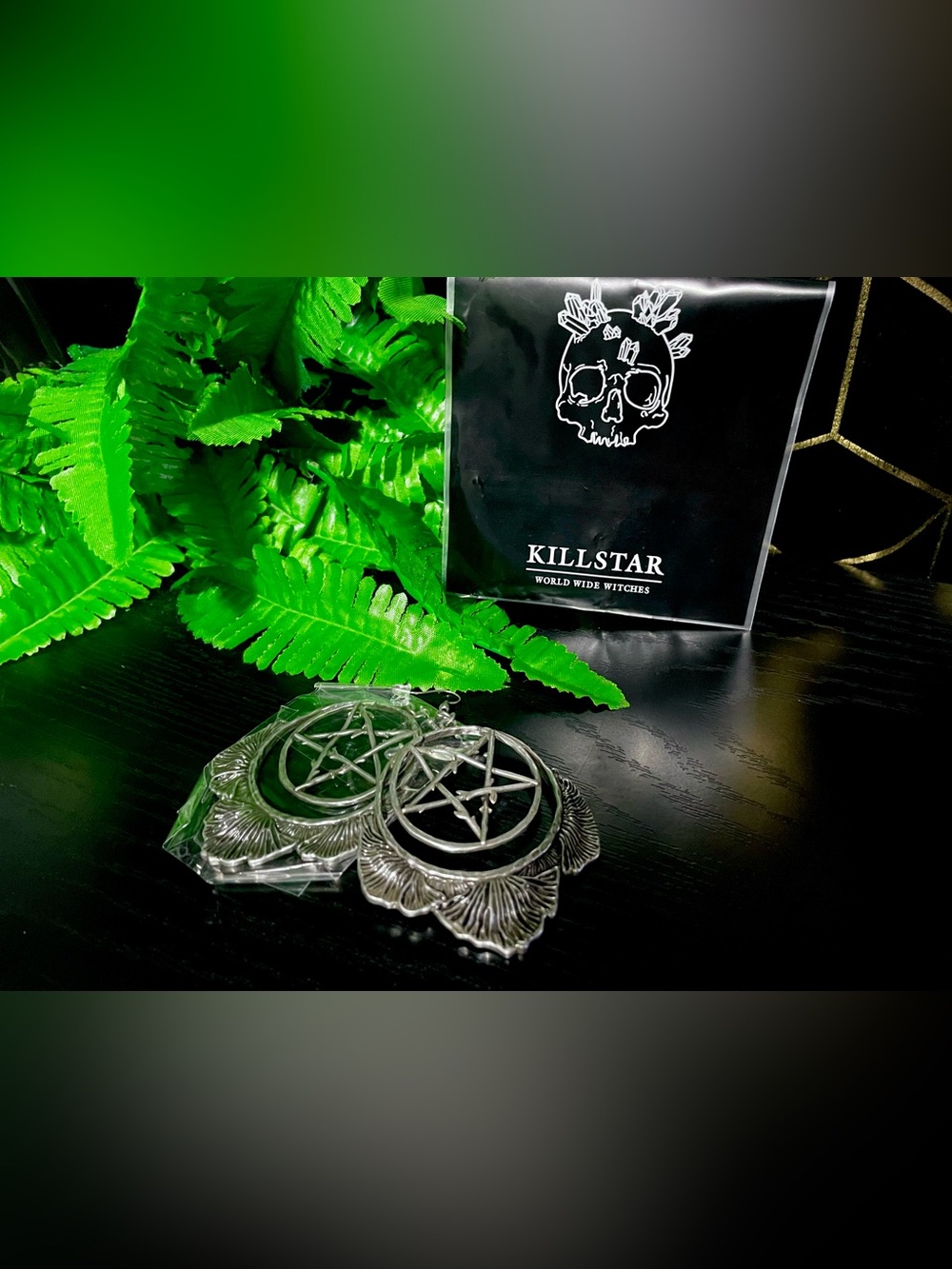 Killstar Mushroom Ritual Earrings - Picture 2 of 5